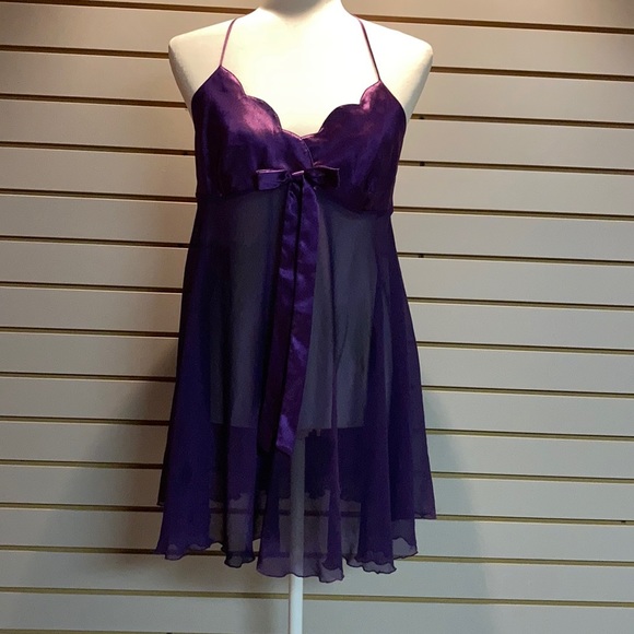 Vintage Victoria Secret's Purple Chemise SZ M - Picture 1 of 8